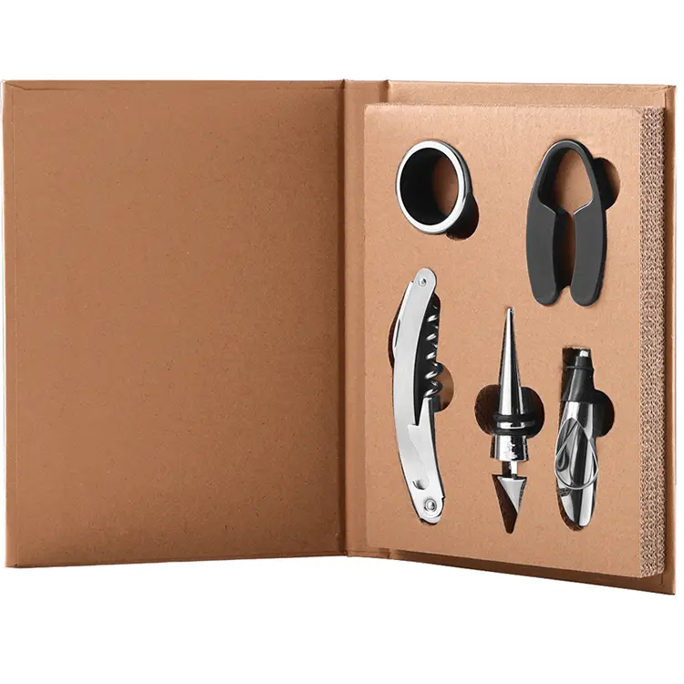 Kraft Paper Color Box Sada víno